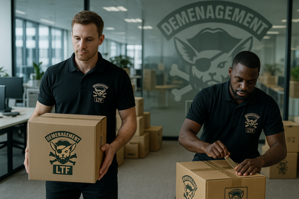 Déménagement professionnel dans un bureau moderne Déménagement professionnel dans un bureau moderne
